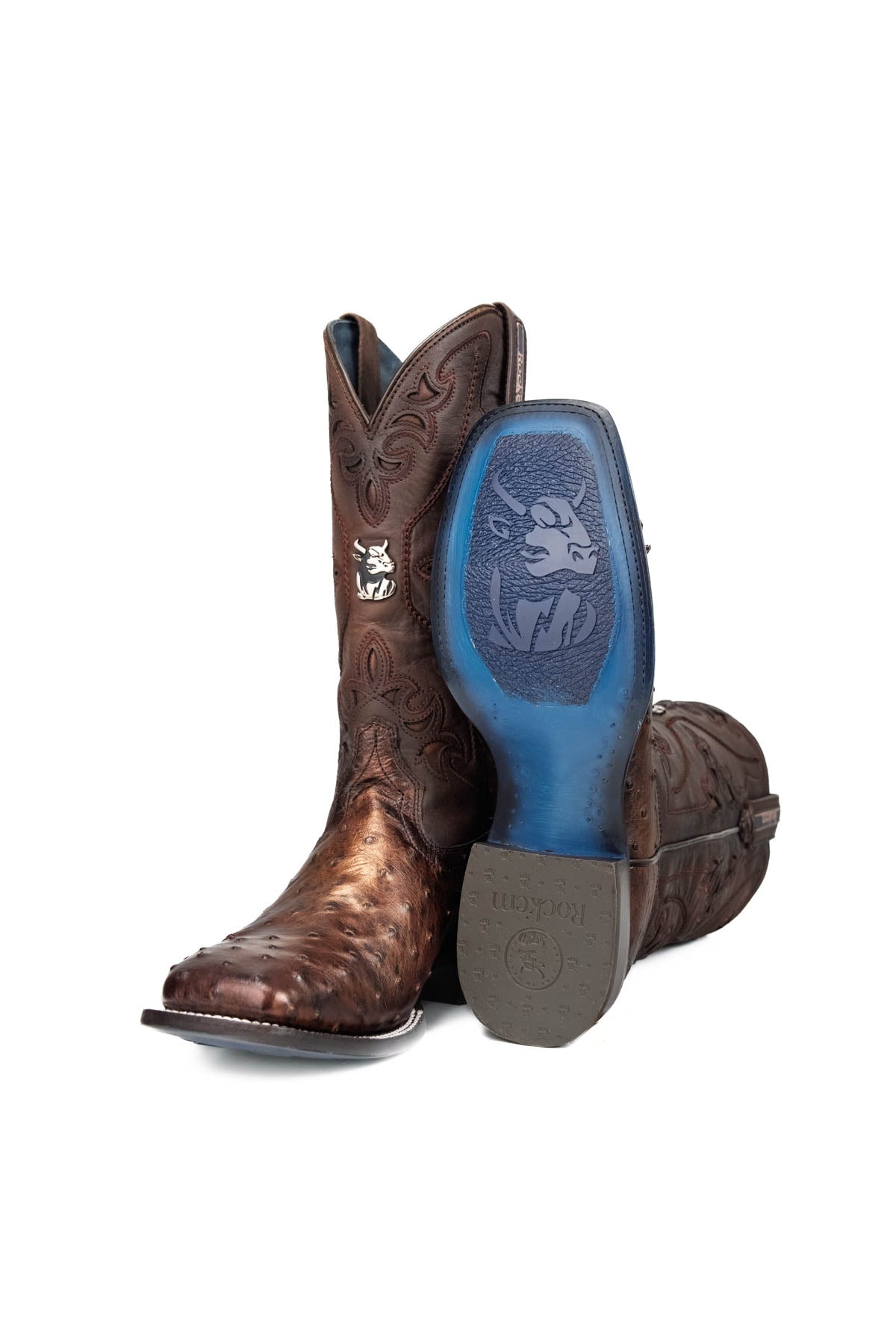 Ostrich Brady Square Toe Cowboy Boot