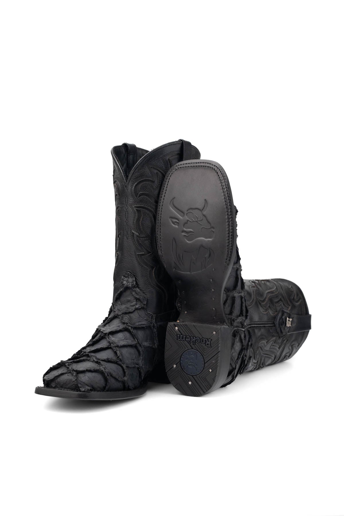 Bruce Shelby Pirarucu Square Toe Cowboy Boot