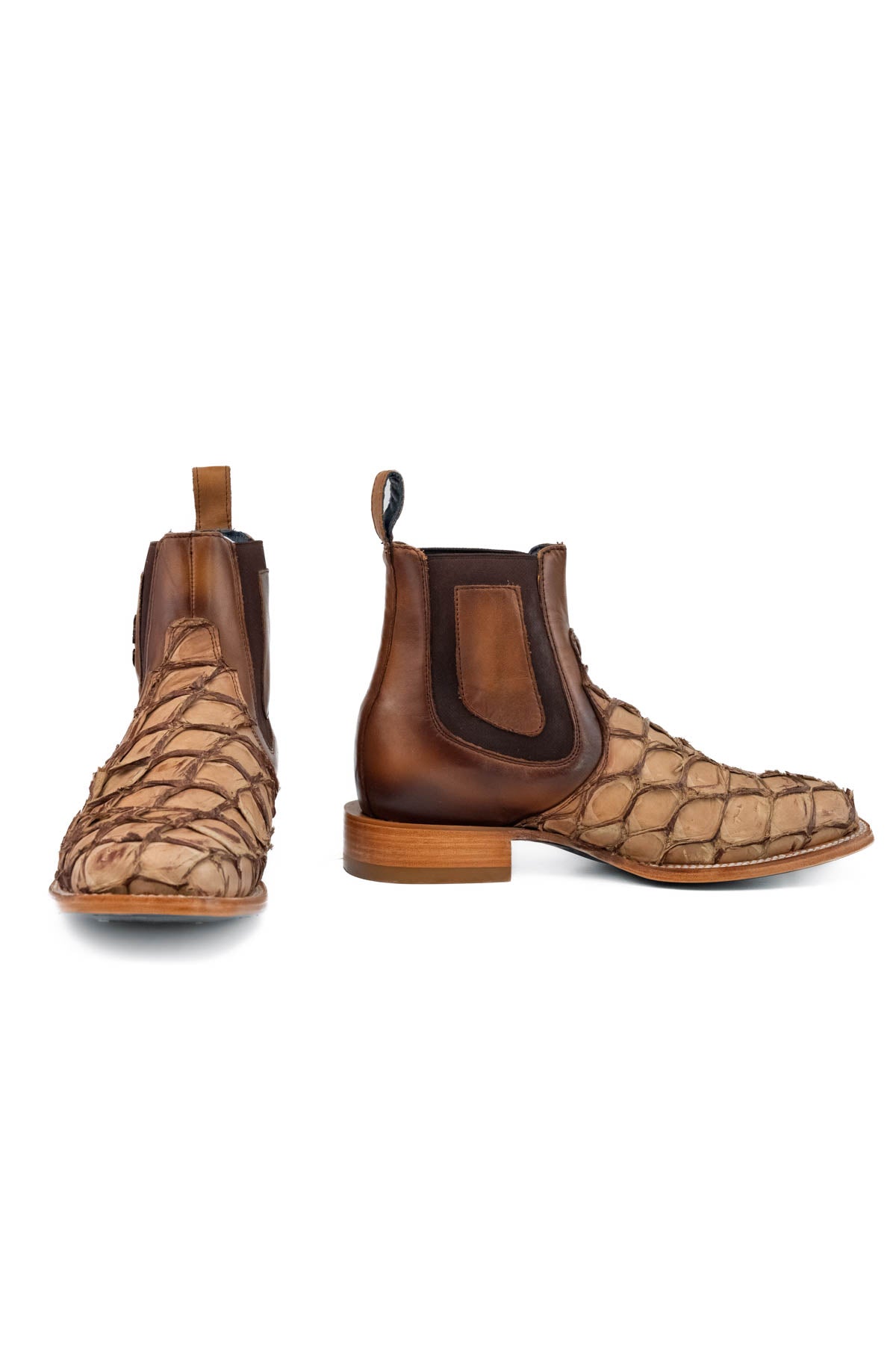 Pirarucu Wagner Square Toe Ankle Boot