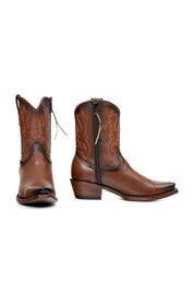 Claire Short Shaft Snip Toe Cowgirl Boot