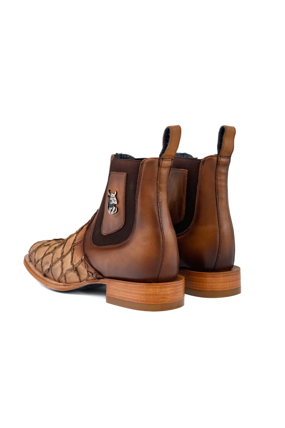 Pirarucu Wagner Square Toe Ankle Boot
