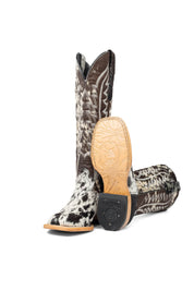 Carmina Tall Cowhide Square Toe Cowgirl Boot Size 5.5 Box DU27