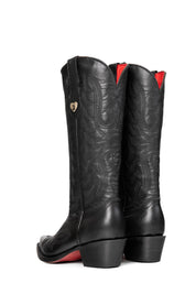 Madeline Midi Red Bottom Snip Toe Cowgirl Boot