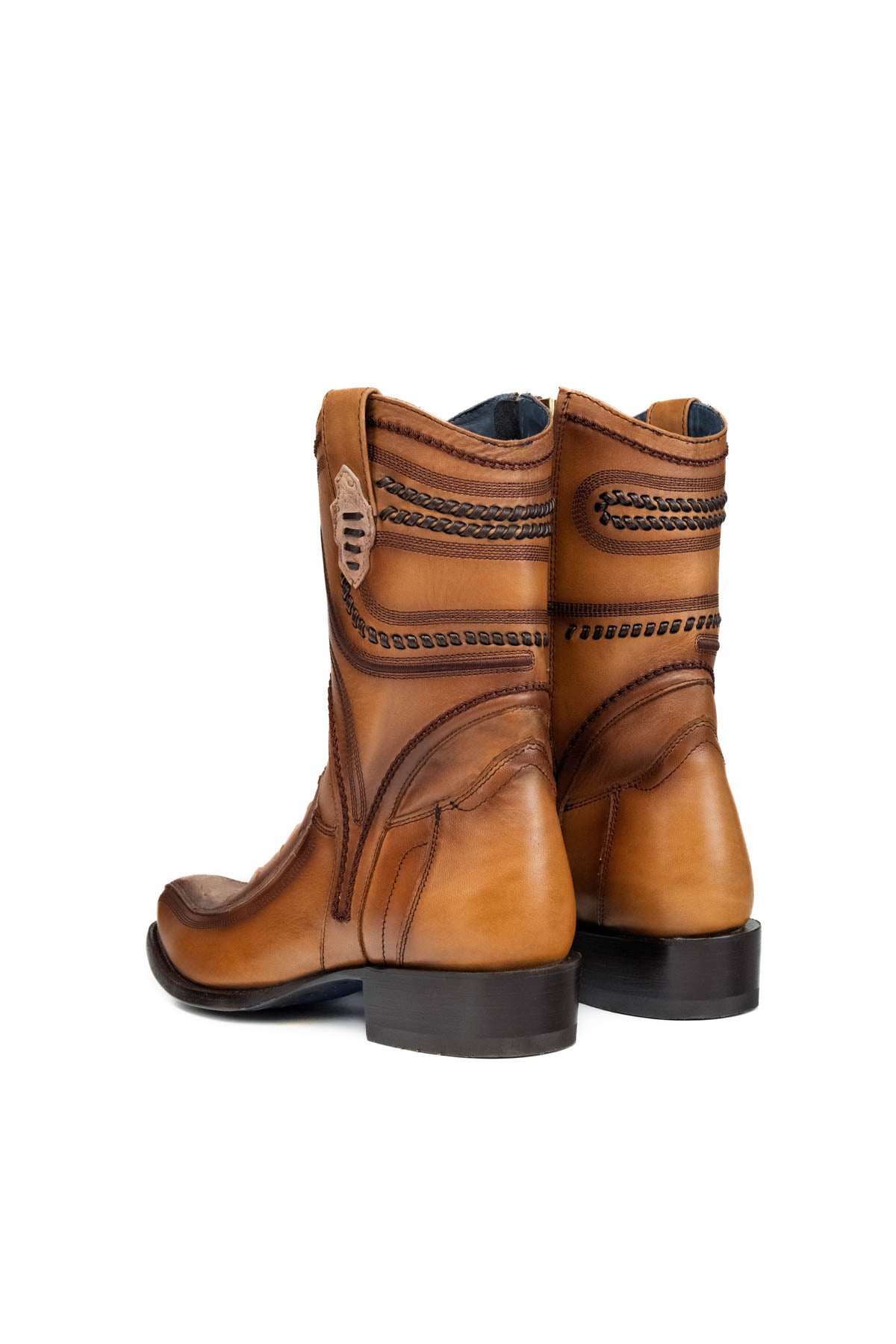 Ostrich Hornstone Narrow Toe Ankle Boot