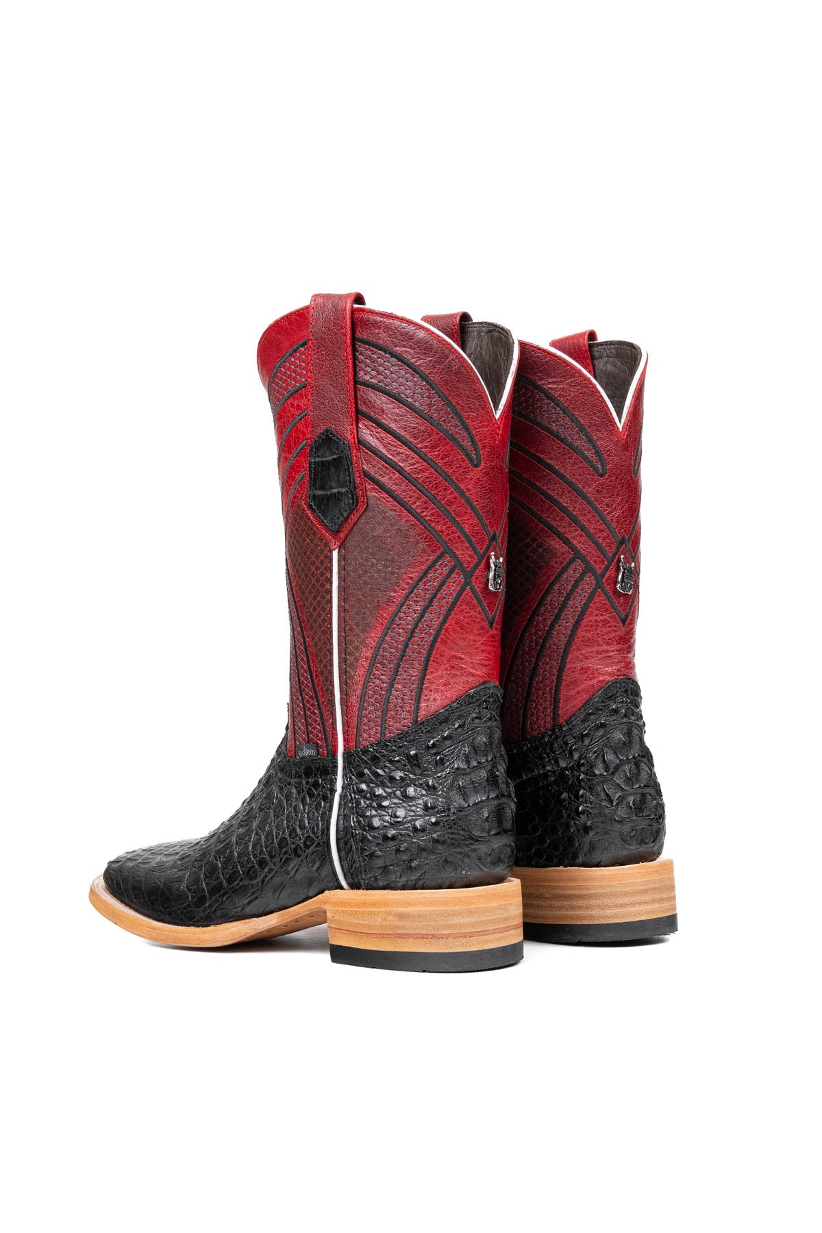 Monroe Caiman Hornback Square Toe Cowboy Boot
