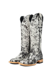 Carmina Tall Cowhide Square Toe Cowgirl Boot Size 6 Box DU28