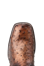 Ostrich Brady Square Toe Cowboy Boot