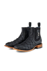 Pirarucu Wagner Square Toe Ankle Boot