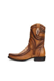 Ostrich Hornstone Narrow Toe Ankle Boot