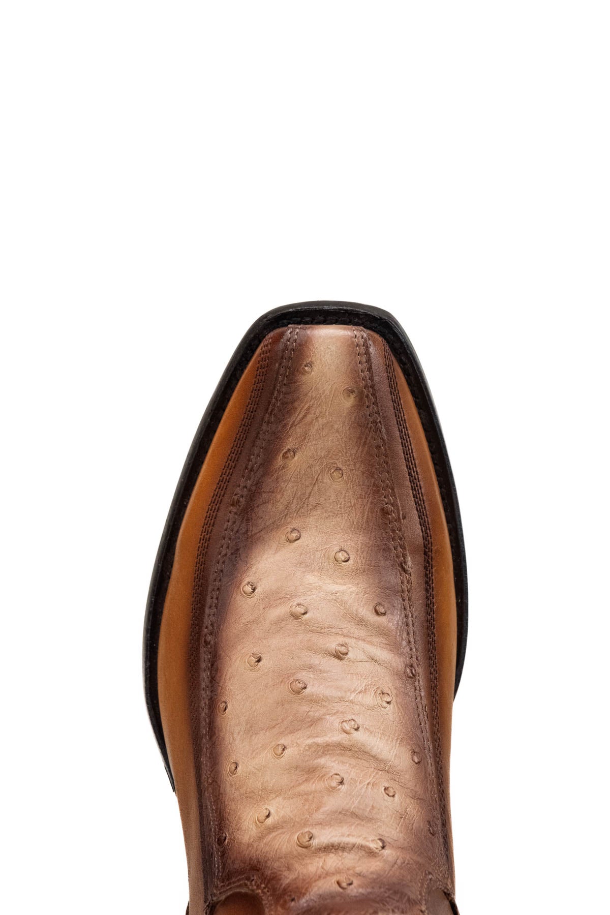 Ostrich Hornstone Narrow Toe Ankle Boot