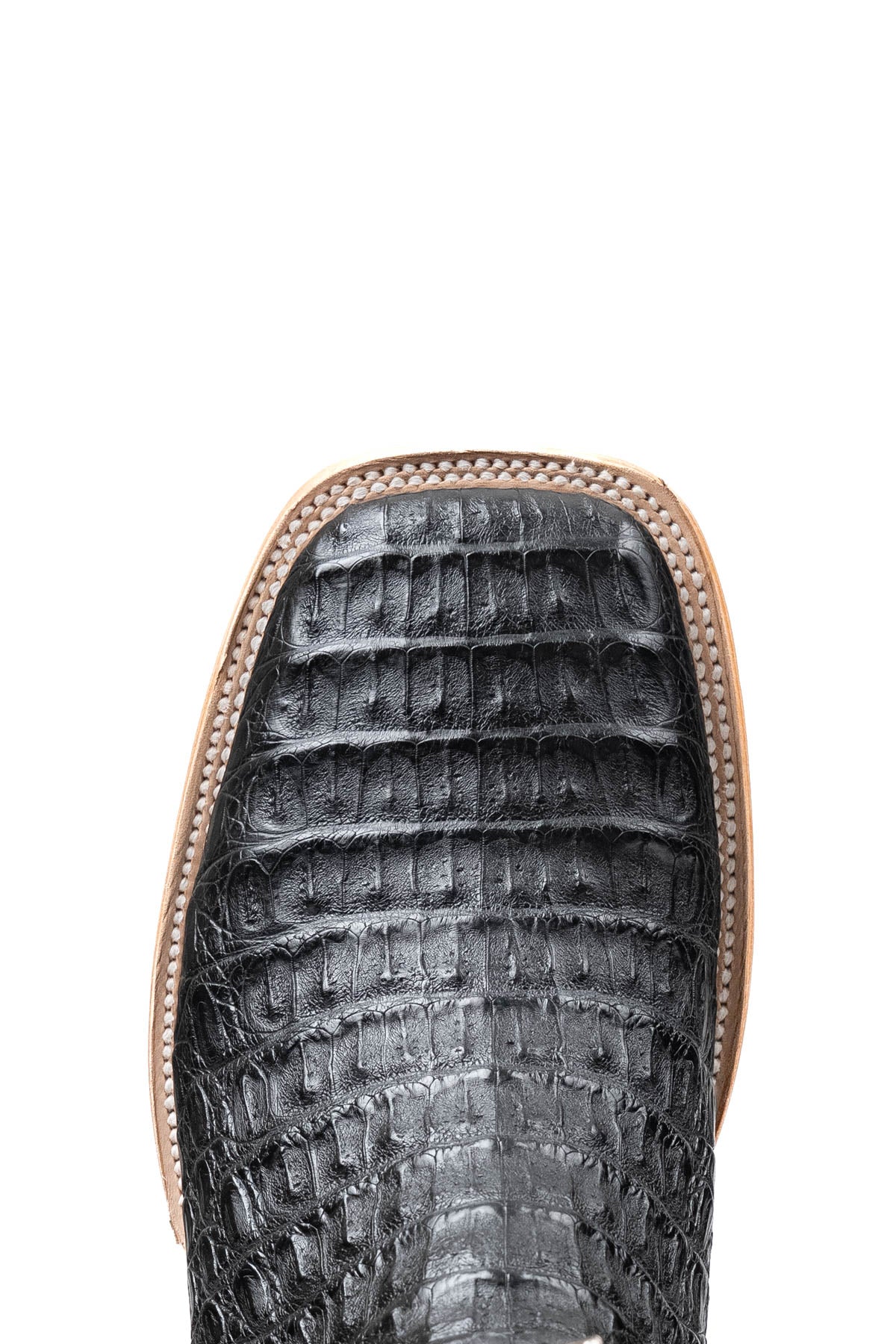 Monroe Caiman Hornback Square Toe Cowboy Boot