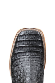 Monroe Caiman Hornback Square Toe Cowboy Boot