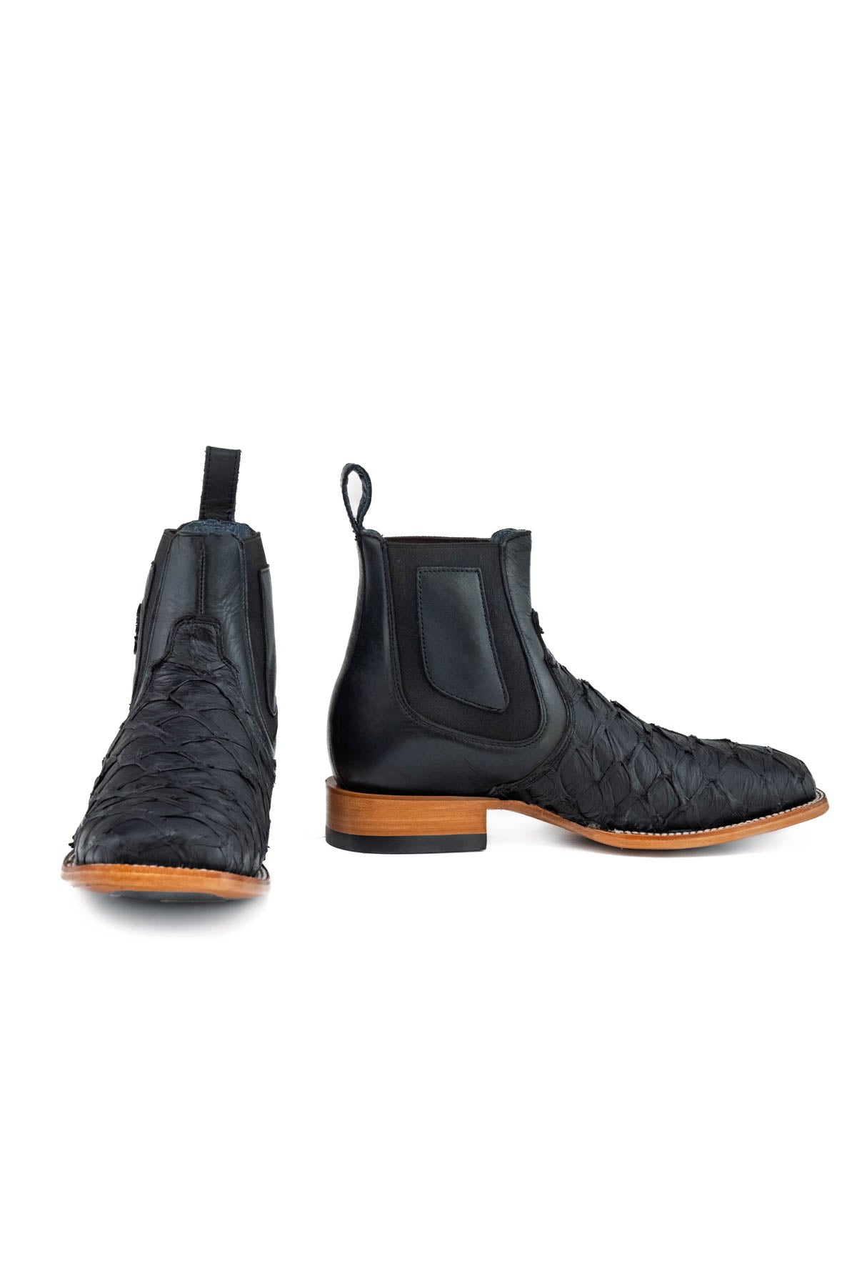 Pirarucu Wagner Square Toe Ankle Boot