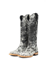 Carmina Tall Cowhide Square Toe Cowgirl Boot Size 6.5 Box DU29