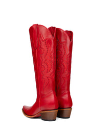 Marbella Tall Red Bottom Snip Toe Cowgirl Boot