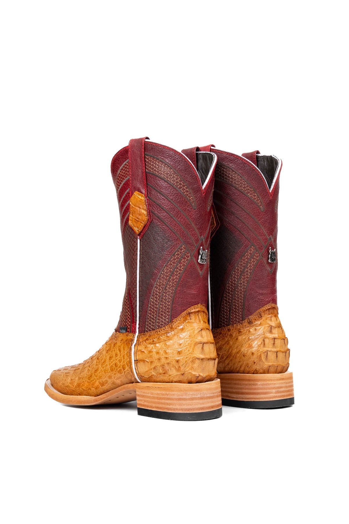 Monroe Caiman Hornback Square Toe Cowboy Boot