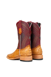 Monroe Caiman Hornback Square Toe Cowboy Boot