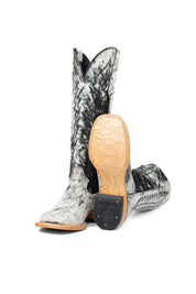 Carmina Tall Cowhide Square Toe Cowgirl Boot Size 7 Box DU30