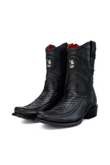 Python Hornstone  Red Bottom Narrow Toe Ankle Boot