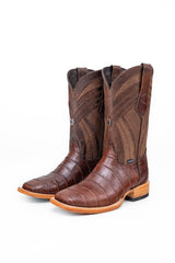 Monroe Gator Belly Square Toe Cowboy Boot
