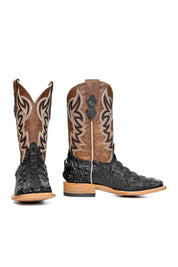 Michael Alligator Hornback Exotic Square Toe Cowboy Boot