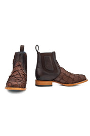 Pirarucu Wagner Square Toe Ankle Boot