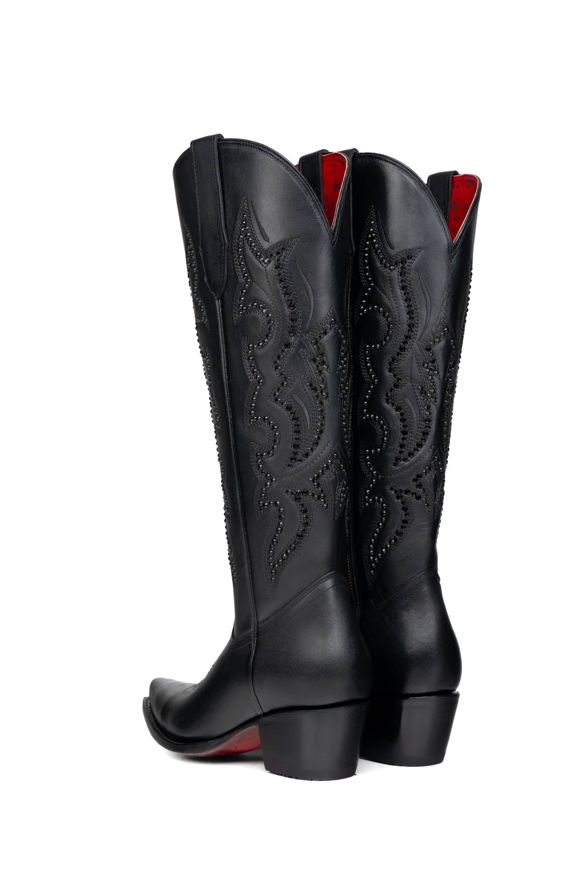 Marbella Tall Red Bottom Snip Toe Cowgirl Boot