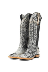 Carmina Tall Cowhide Square Toe Cowgirl Boot Size 7 Box DU31