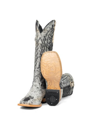 Carmina Tall Cowhide Square Toe Cowgirl Boot Size 7 Box DU31