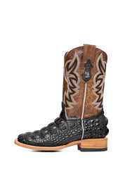 Michael Alligator Hornback Exotic Square Toe Cowboy Boot