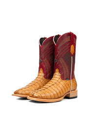 Monroe Caiman Tail Square Toe Cowboy Boot