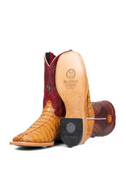 Monroe Caiman Tail Square Toe Cowboy Boot