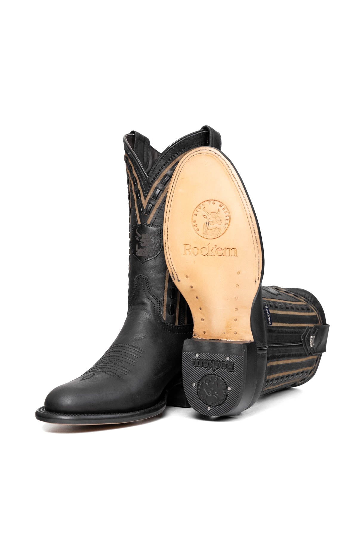 Brandon Round Toe Cowboy Boot
