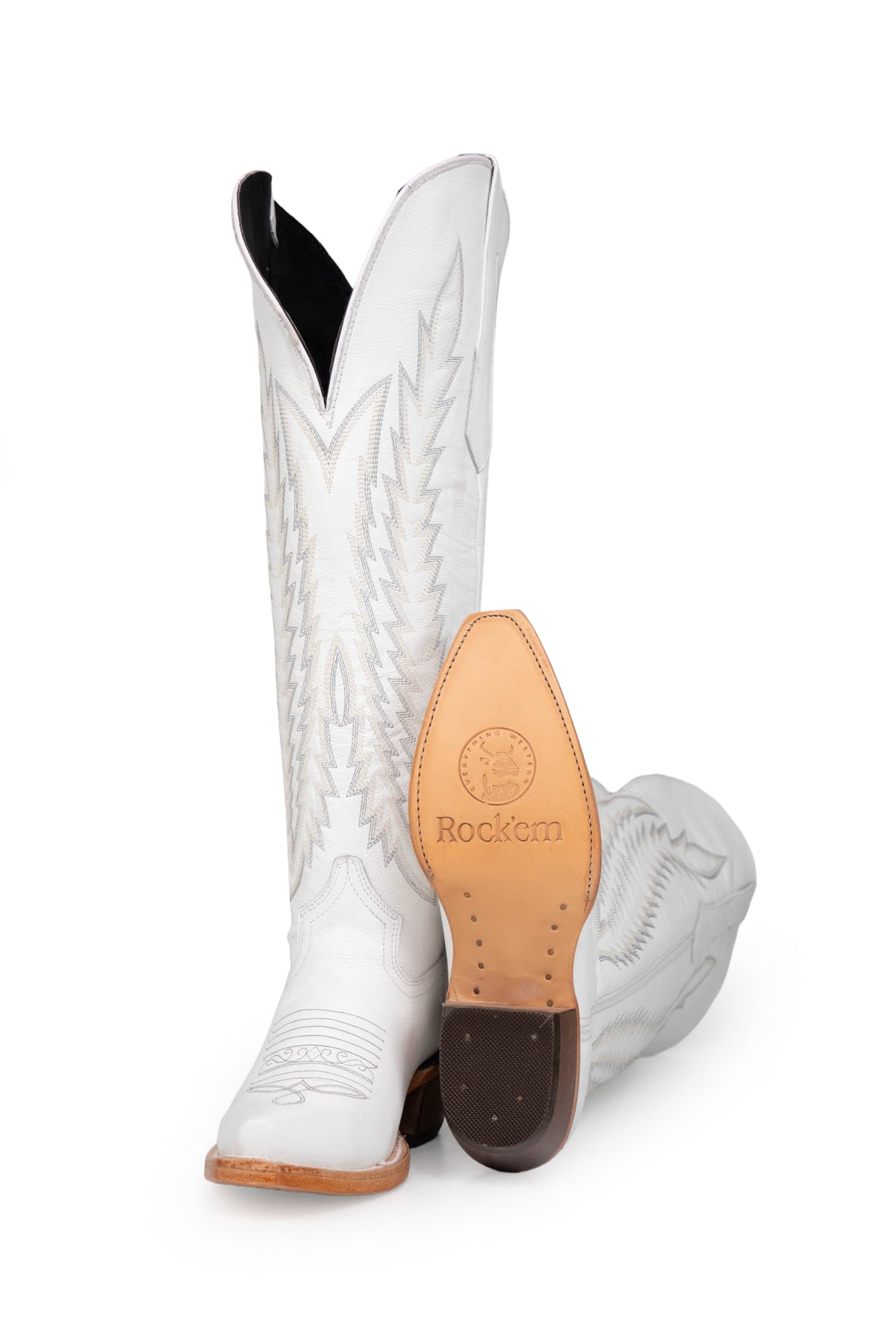 Gia Tall Wide Calf Snip Toe Cowgirl Boot