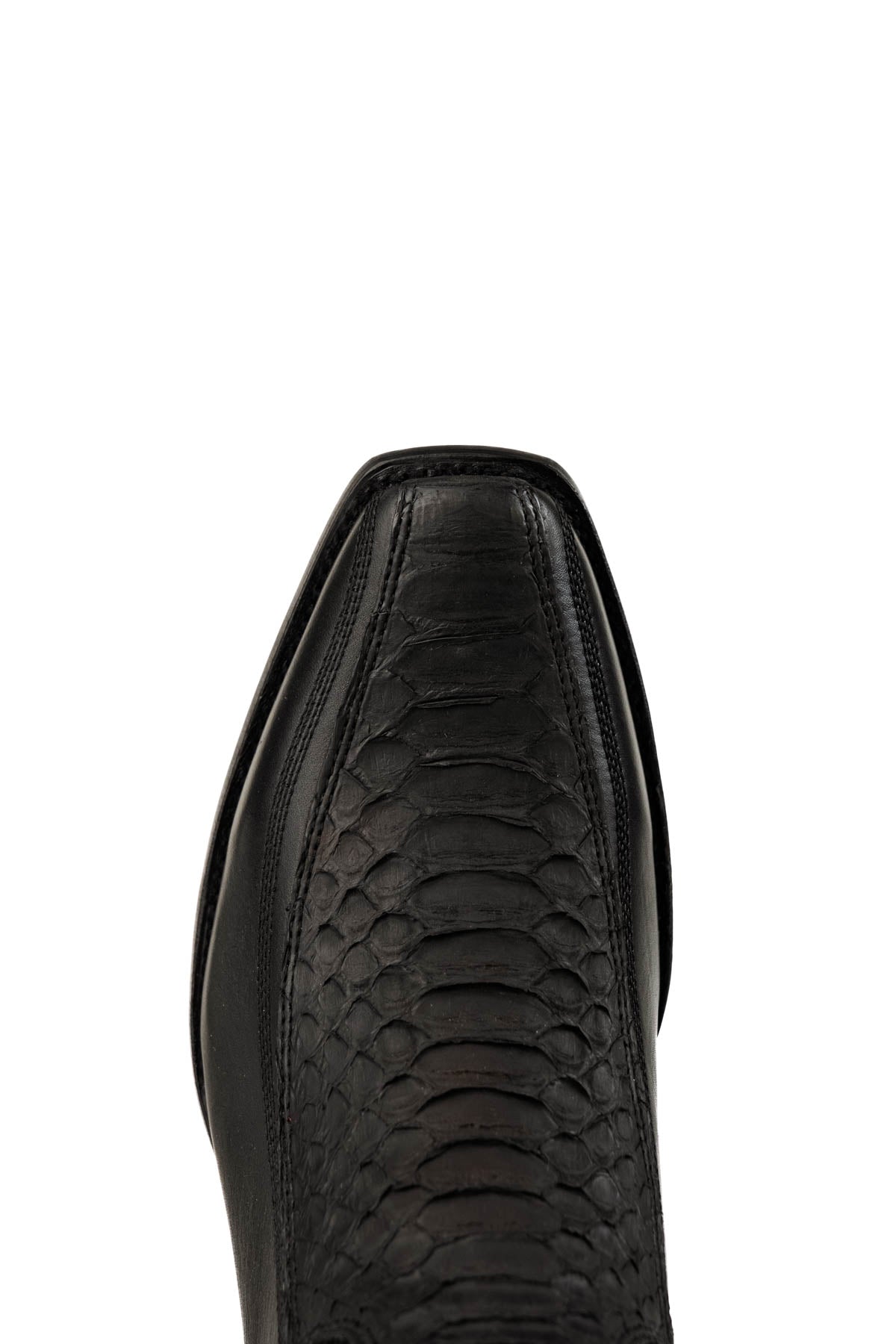 Python Matte Hornstone Red Bottom Narrow Toe Ankle Boot