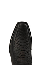 Python Matte Hornstone Red Bottom Narrow Toe Ankle Boot