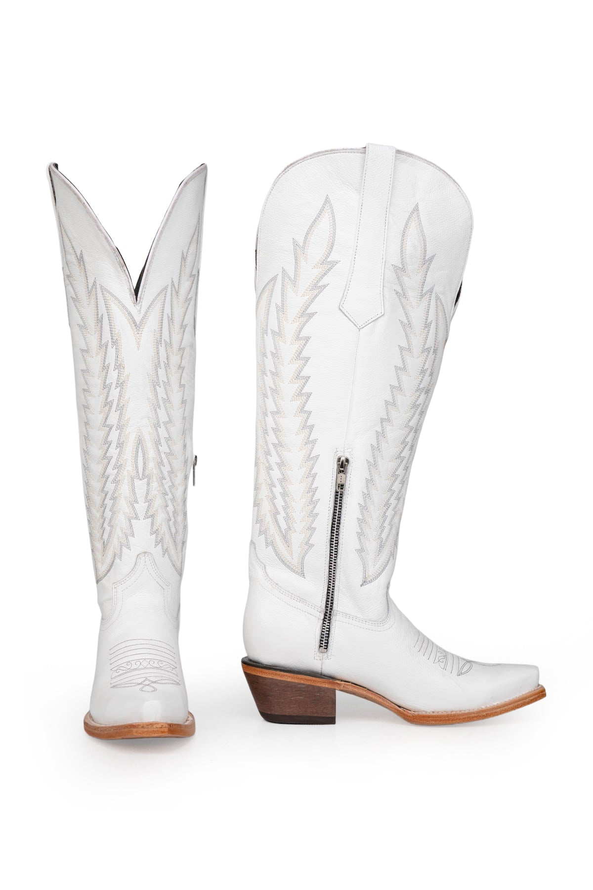 Gia Tall Wide Calf Snip Toe Cowgirl Boot