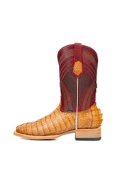 Monroe Caiman Tail Square Toe Cowboy Boot