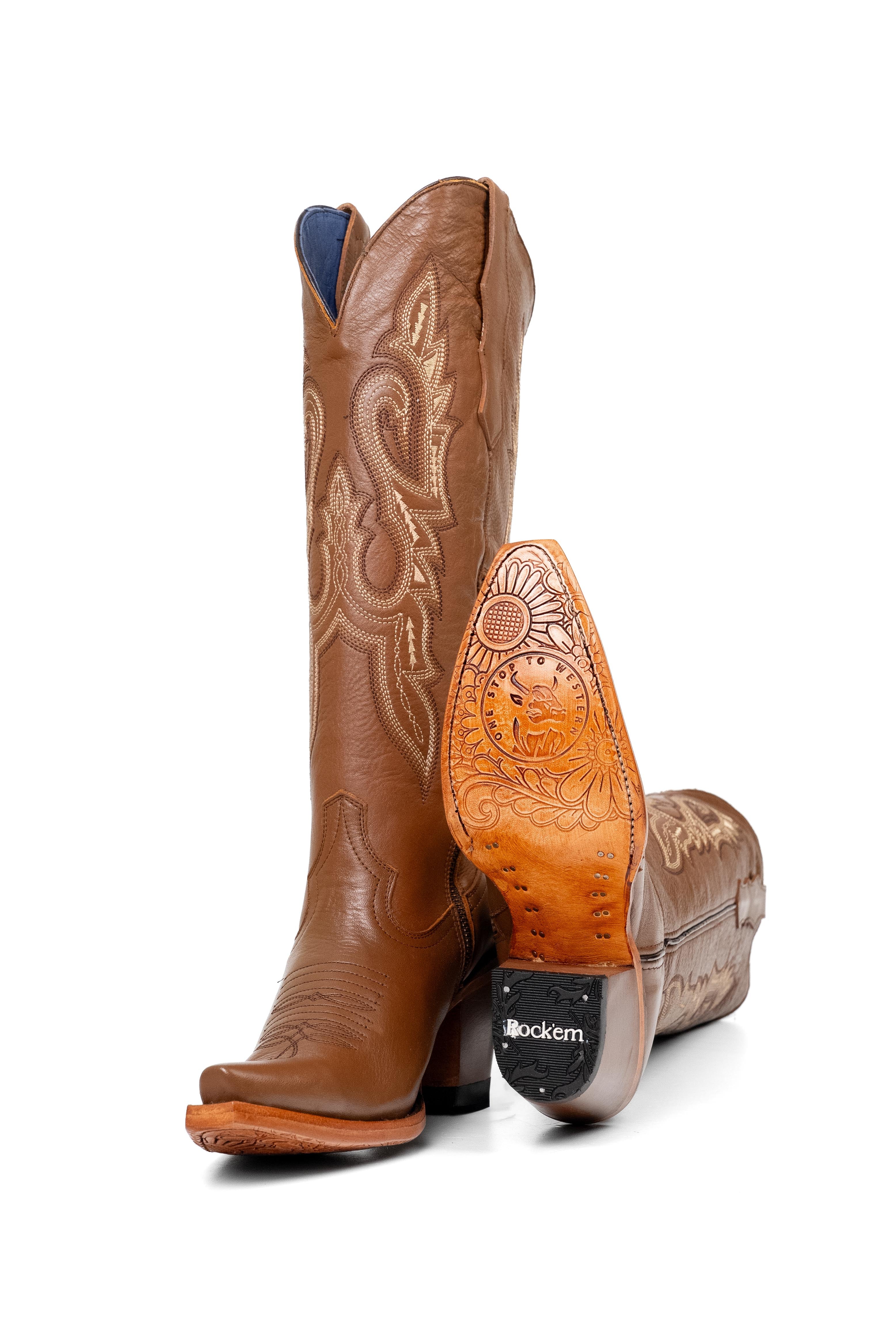 Alessia Tall Snip Toe Cowgirl Boot Rock'Em Alessia Tall Snip Toe Cowgirl Boot Rock'Em