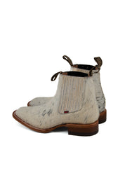 Bessero Cuero Pelo Moro Square Toe Men's Botin