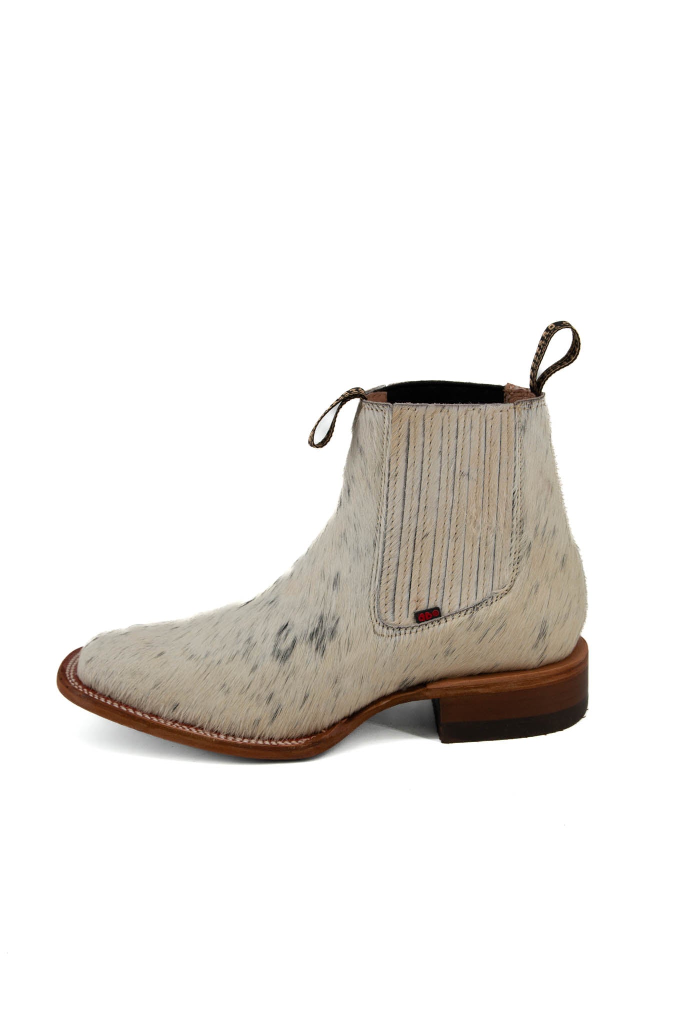 Bessero Cuero Pelo Moro Square Toe Men's Botin