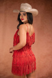 Western Sequin Fringe Dress JJ