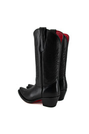Ruby Ebano Red Sole Snip Toe Cowgirl Boot