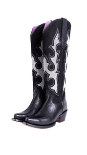 Makayla Nobuck Tall Snip Toe Cowgirl Boots