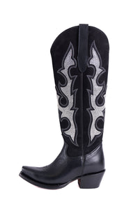 Makayla Nobuck Tall Snip Toe Cowgirl Boots