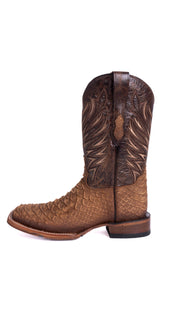 Duque Monster Python Square Toe Cowboy Boots