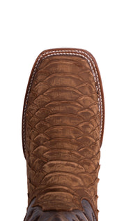 Duque Monster Python Square Toe Cowboy Boots