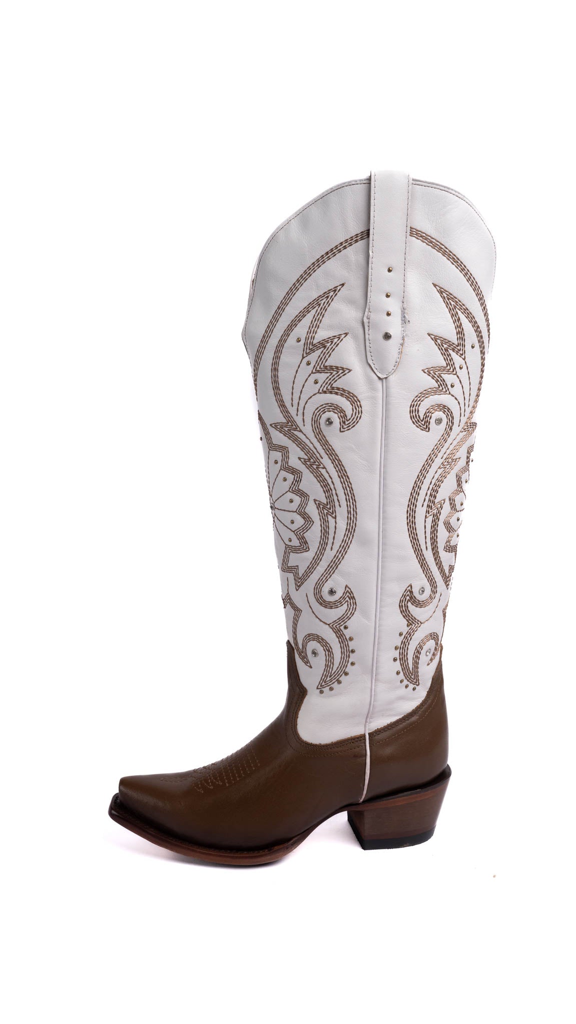 Bonie Tall Wide Calf Friendly Snip Toe Cowgirl Boot