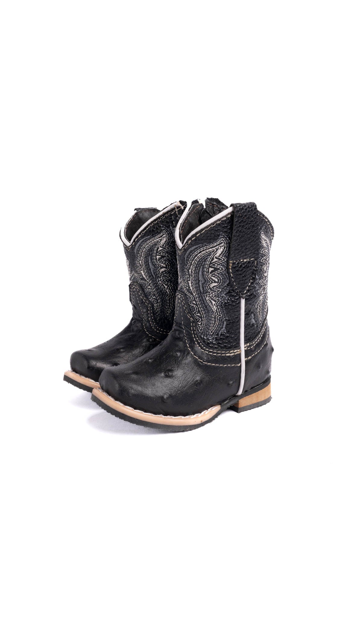 Baby Rodeo Ostrich Cowboy Boots