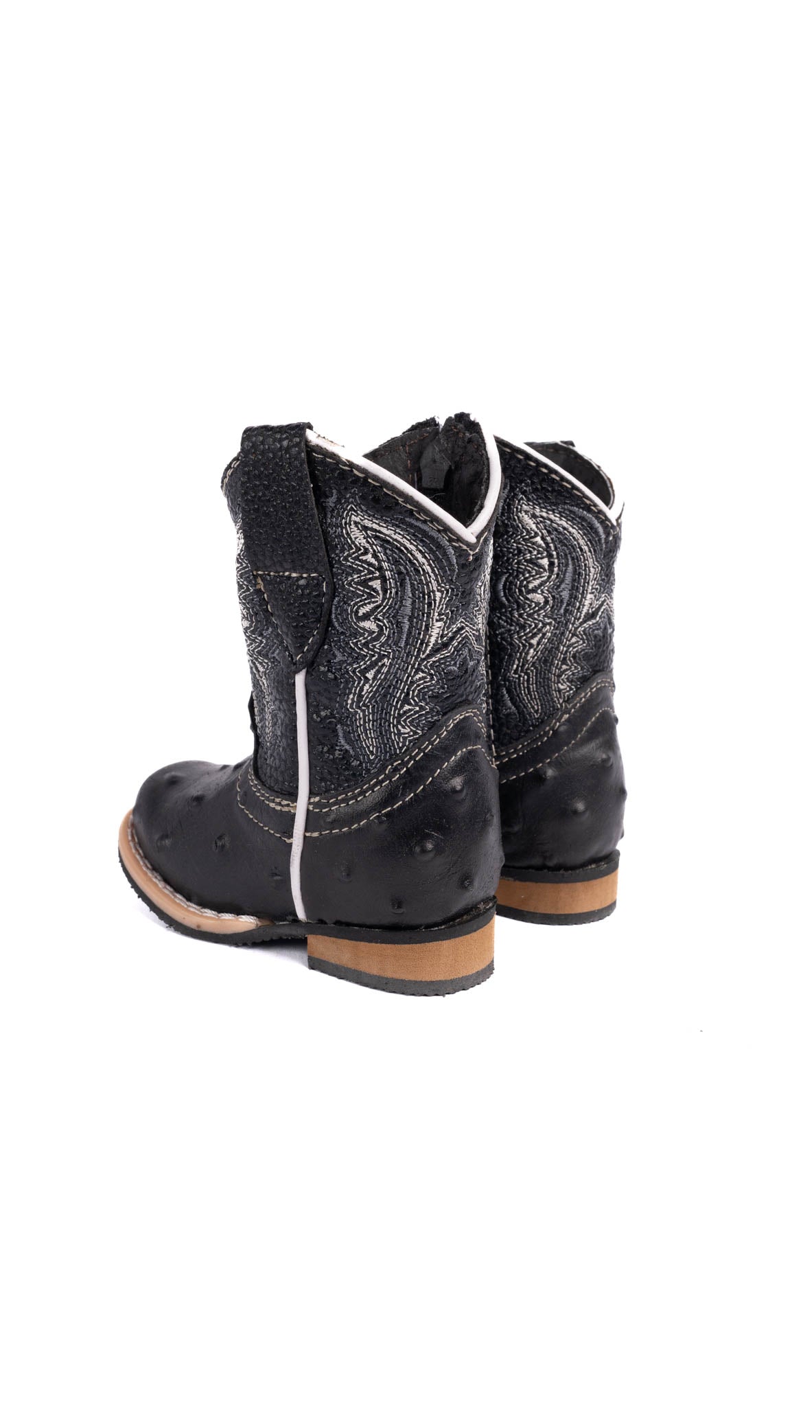 Baby Rodeo Ostrich Cowboy Boots